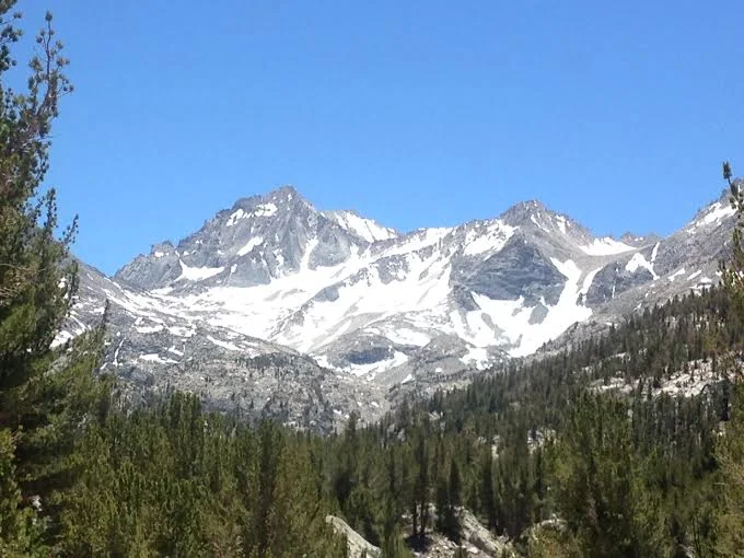 The mountain trail approach at Mosquito Flat in the Eastern Sierra